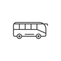 autobús entrenador icono vector