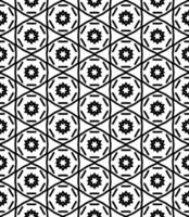 Black and white seamless abstract pattern. Background and backdrop. Grayscale ornamental design. vector