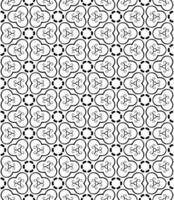 Black and white seamless abstract pattern. Background and backdrop. Grayscale ornamental design. vector