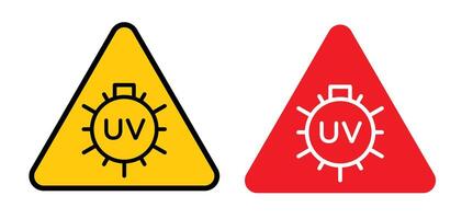 UV light do not look sign vector