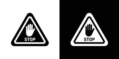 Stop security sign vector