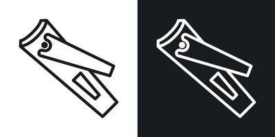 Nail clipper icon vector