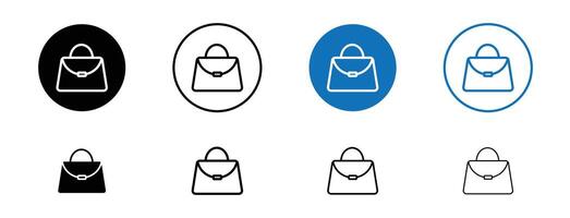 Hand bag icon vector