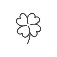 Four leaf clover icon vector