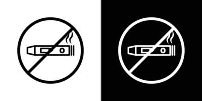 No vaping icon vector