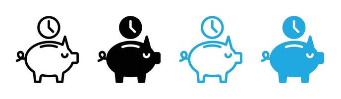 Save time icon vector