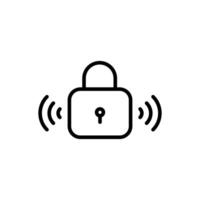Smart lock icon vector