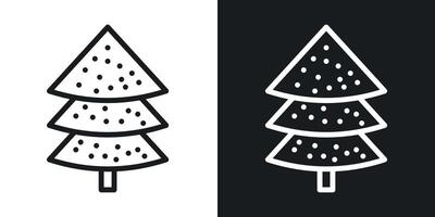 Christmas tree icon vector