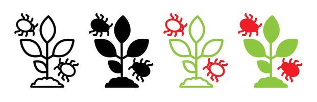 Pest plant icon vector