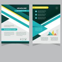 Brochure template flyer design vector background