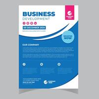 Brochure Flyer Template Layout Background Design. booklet, leaflet, corporate business annual report layout vector