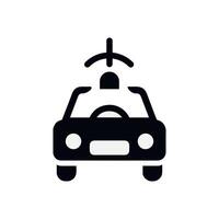 Self drive car icon, Driverless car and vehicle icons of self driving automobile vector