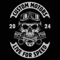 Custom Motors Live For Speed graphic design vector