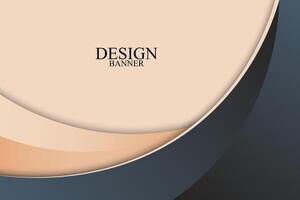 Business banner background with curve shape. vector