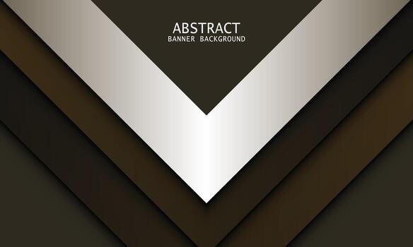 Arrow overlapping layer with lighting background. vector