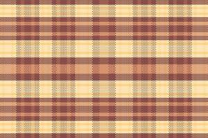 Tartan plaid pattern with texture and warm color. vector