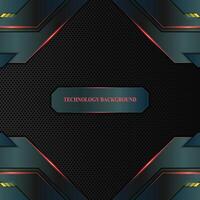 Technology metallic with light background. vector