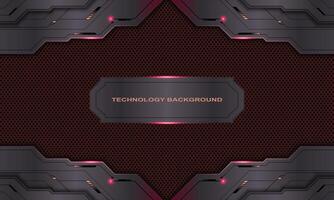 Technology metallic with light background. vector