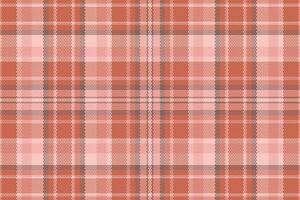 Tartan plaid pattern with texture and warm color. vector