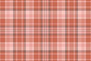 Tartan plaid pattern with texture and warm color. vector