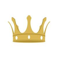 simple crown design template isolated white background vector