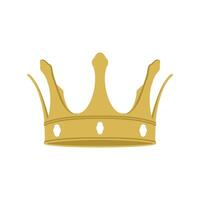 simple crown design template isolated white background vector