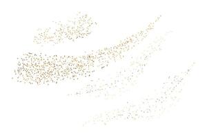 minimalist Golden sparkles in wave vector