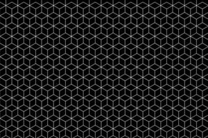 black and white Geometric Cube pattern vector