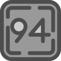 Number Vector Icon