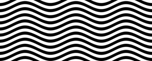 black white wave line seamless pattern vector