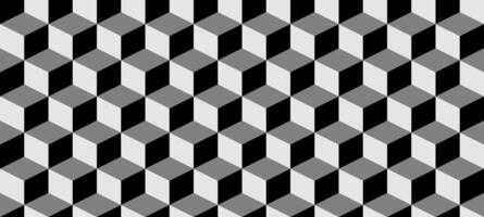 cube 3d seamless pattern vector