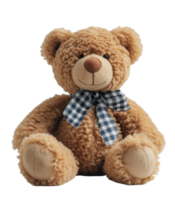 AI generated Cute teddy bear isolated on transparent background With clipping path.3d render png