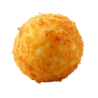 AI generated Crispy Cheese ball isolated on transparent background With clipping path.3d render png