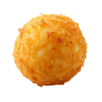 ai gerado crocantes queijo bola isolado em transparente fundo com recorte caminho.3d render png