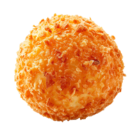 AI generated Crispy Cheese ball isolated on transparent background With clipping path.3d render png