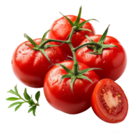 AI generated Fresh, organic pureed tomatoes isolated on transparent background With clipping path. cut out. png