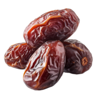 AI generated Dried dates isolated on transparent background With clipping path png