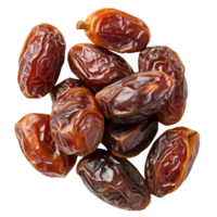 AI generated Dried dates isolated on transparent background With clipping path png