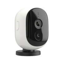 Closed up of Smart home wireless security camera isolated on transparent background With clipping path.3d render png