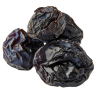 AI generated Dried prune in closeup isolated on transparent background With clipping path. png