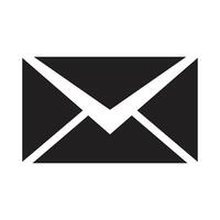 icono correo, mensaje, bandeja de entrada sobre plano estilo icono aislado en blanco antecedentes vector