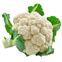 Cauliflower isolated on transparent background With clipping path.3d render png