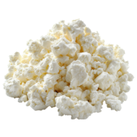 AI generated Bunch of cottage cheese isolated on transparent background With clipping path.3d render png