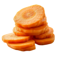 Carrot slice. Carrot slices isolated on transparent background With clipping path.3d render png