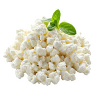 AI generated Bunch of cottage cheese isolated on transparent background With clipping path.3d render png