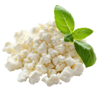 AI generated Bunch of cottage cheese isolated on transparent background With clipping path.3d render png