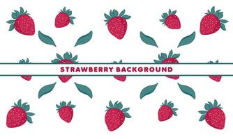 strawberry pattern vector background