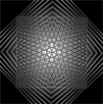 Geometric abstract background in gray color
