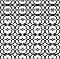 Black beautiful carved lattice on a white background vector