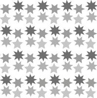 Seamless monochrome pattern in the form of gray stars on a white background vector